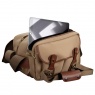 Billingham 225 MKII Shoulder bag, Khaki Canvas-Tan Trim