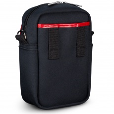 Billingham Airline Stowaway Camera Shoulder Bag, Navy Canvas-Chocolate Trim