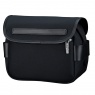 Billingham S2 Camera Shoulder Bag, Navy Canvas-Chocolate Trim